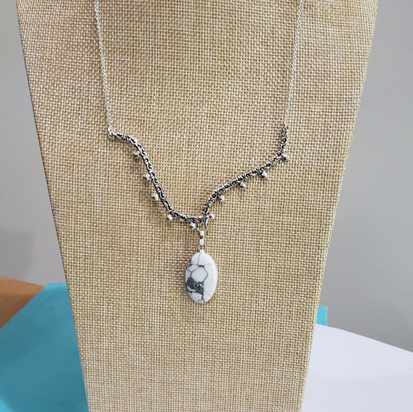 Handmade Howlite 925 Silver Fashion Necklace - Picture 14 of 14